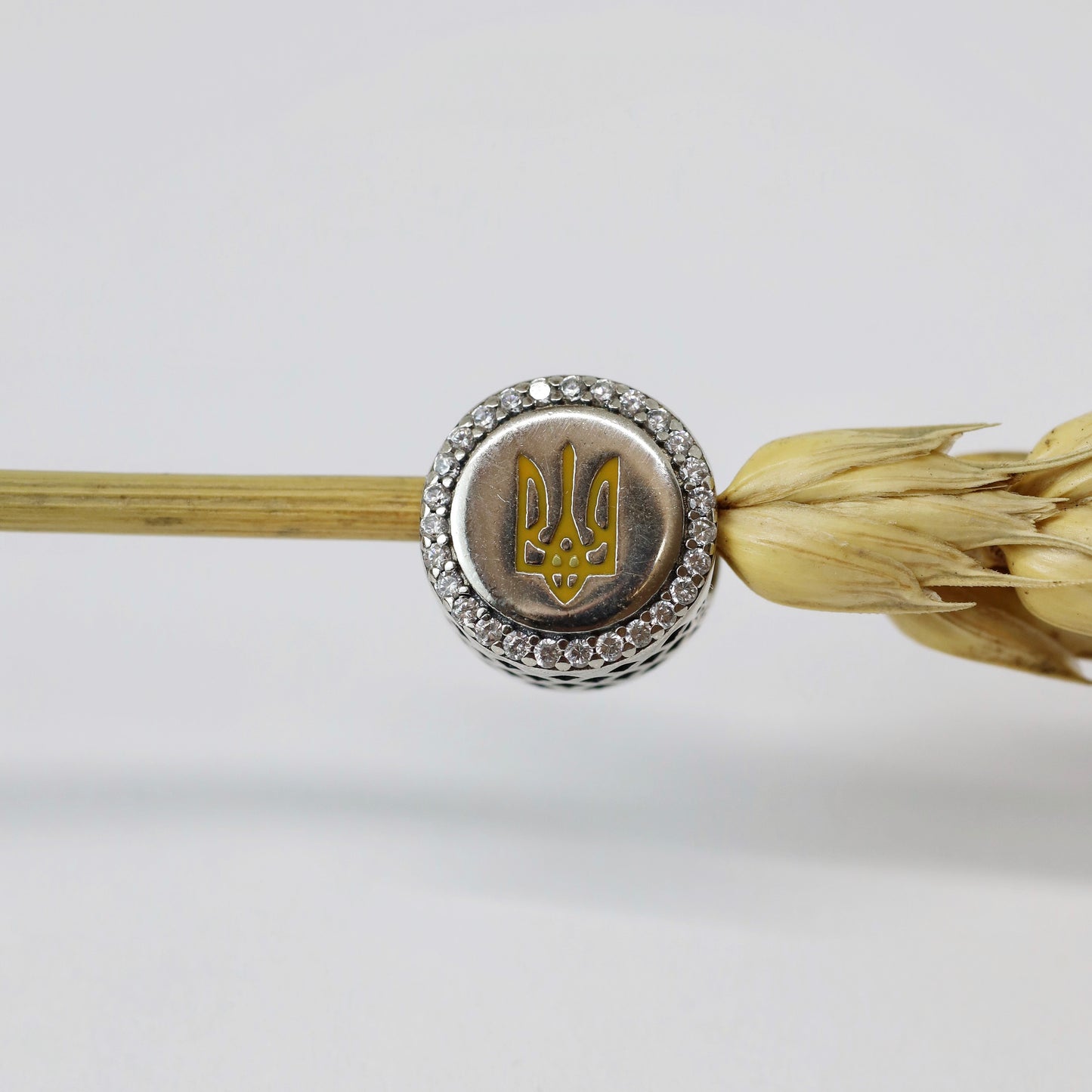 Ukrainian Trident Silver-Plated Charm | Посріблений Шарм із Тризубом