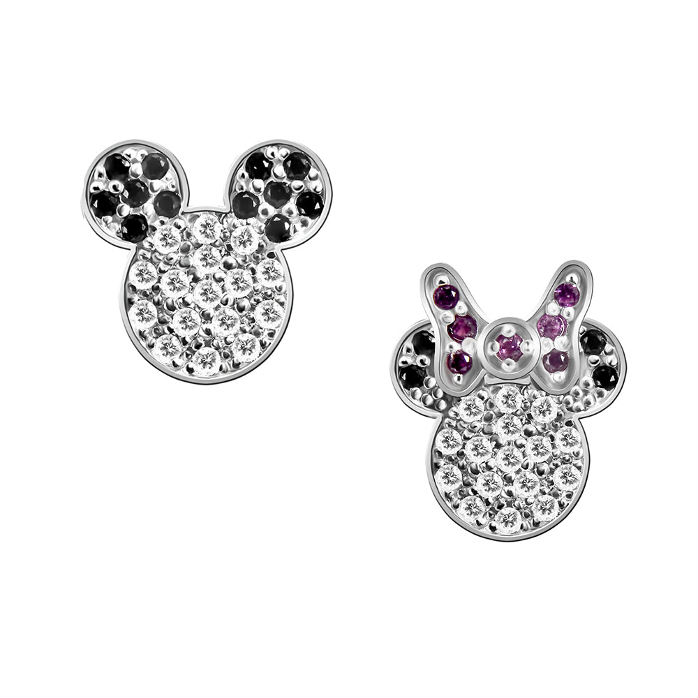 Срібні дитячі сережки з фіанітами/срібло 925пр.