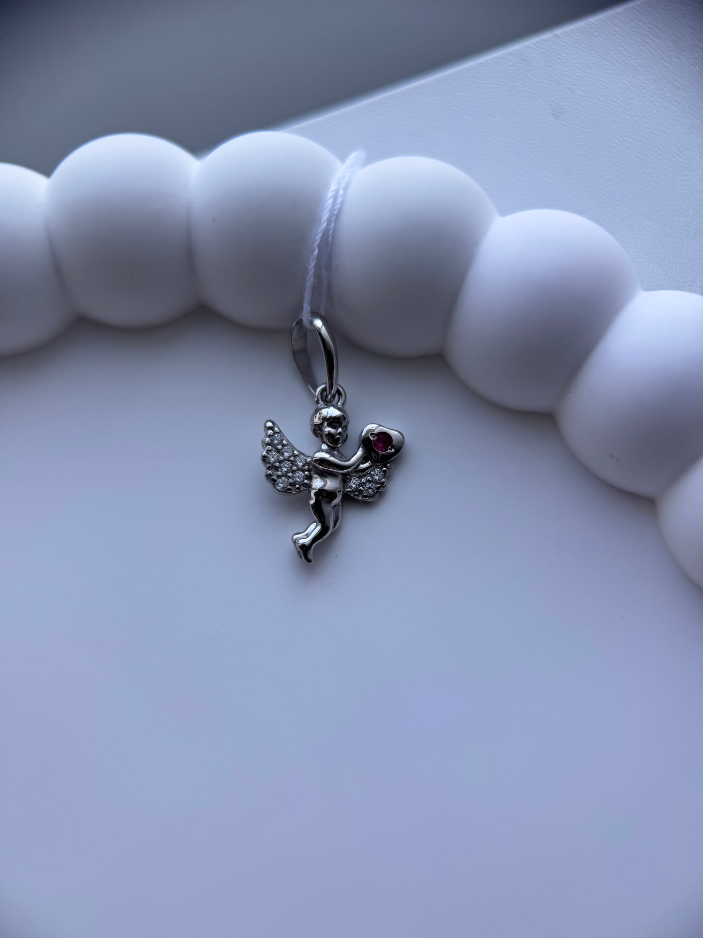 Срібний ангелик/Фіаніт/срібло 925пр/89041