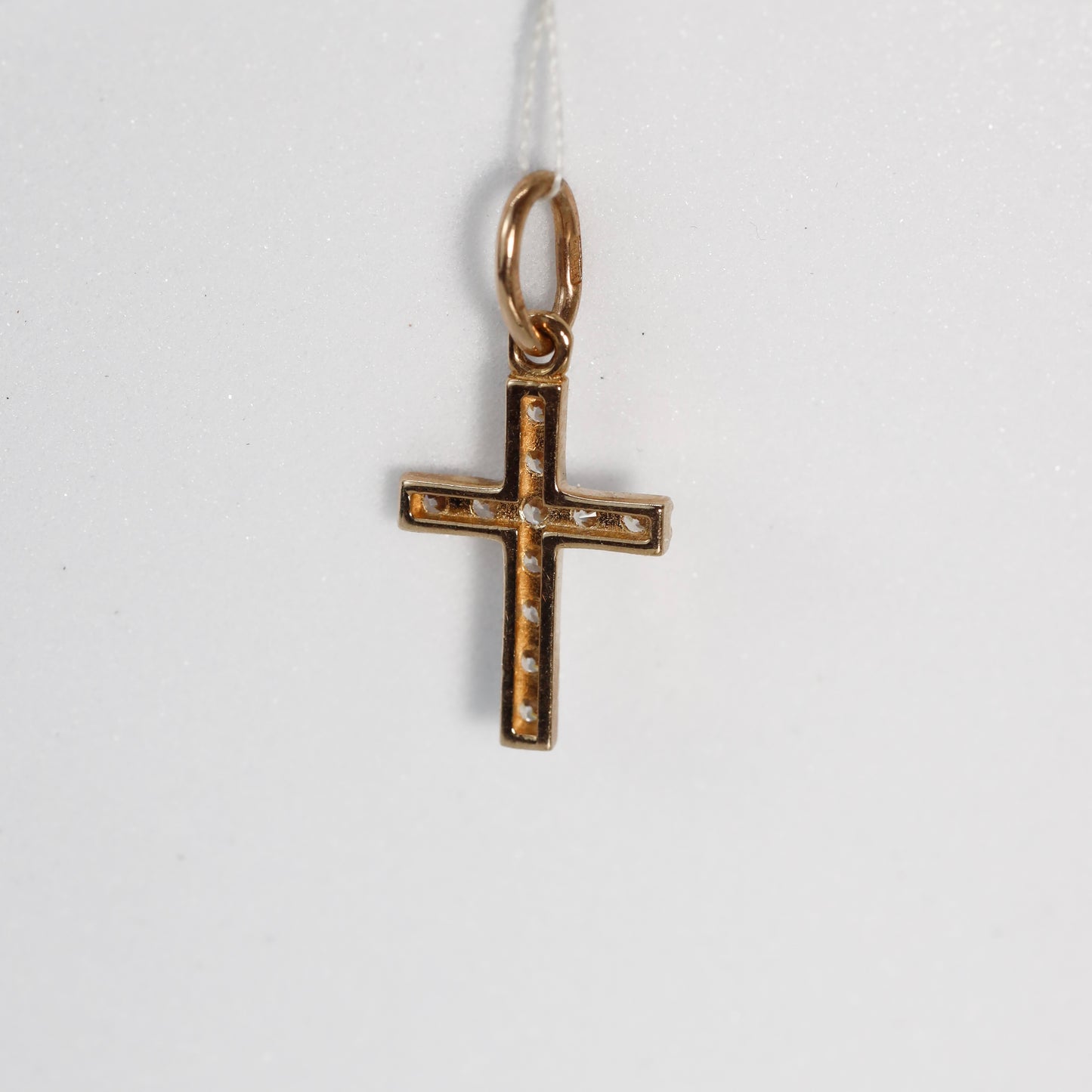 Minimalist gold cross pendant for kids and adults, Ukrainian jewelry