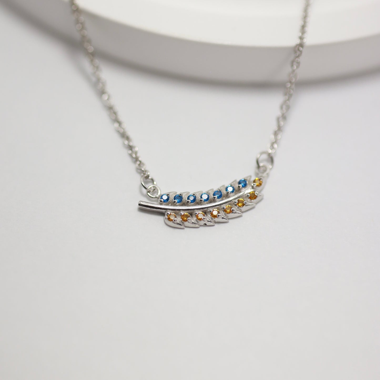 Срібний комплект/кольє/сережки каффи/срібло 925пр/6439