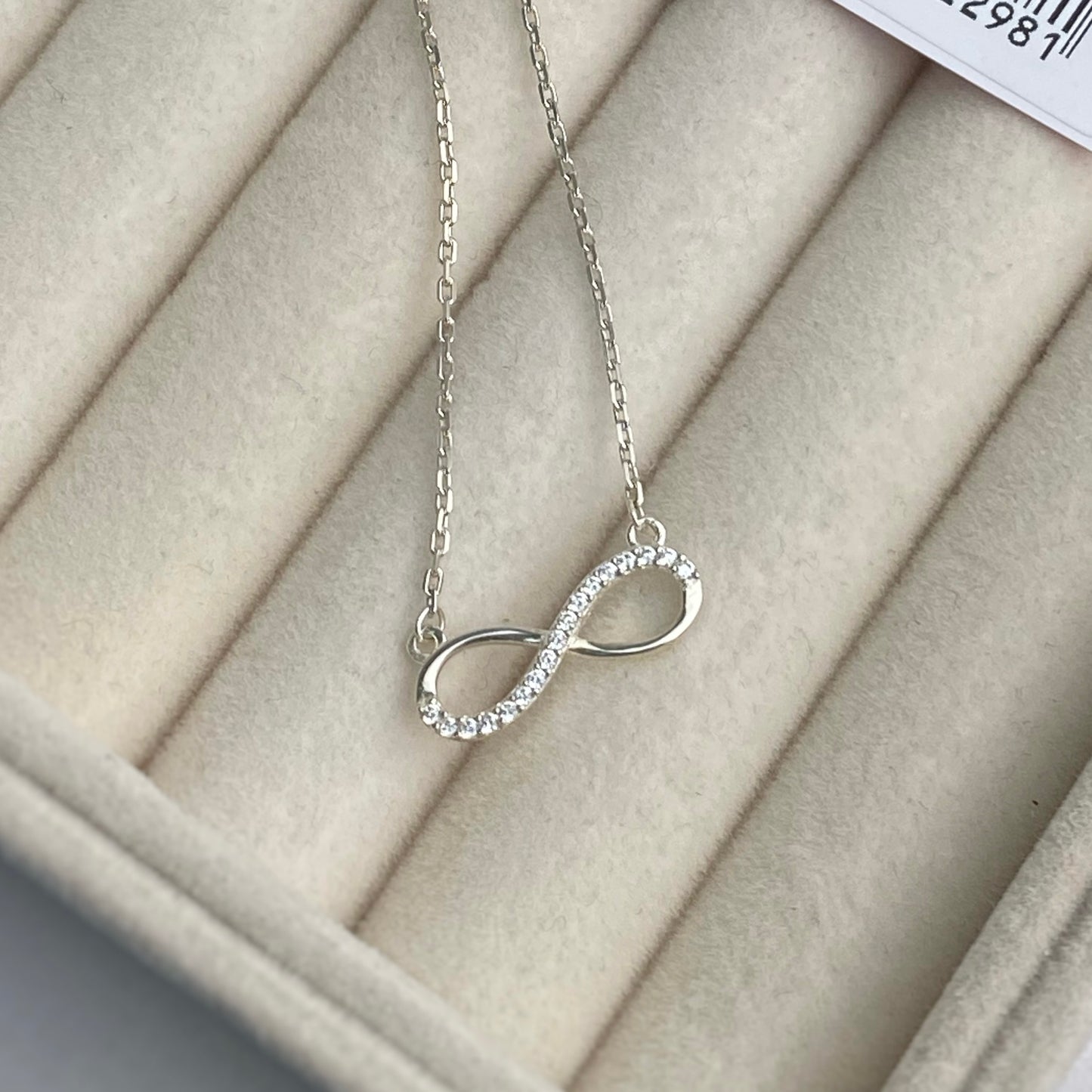 Срібне кольє Нескінченність| Infinity Necklace | Срібло 925 | Cubic Zirconia | 669