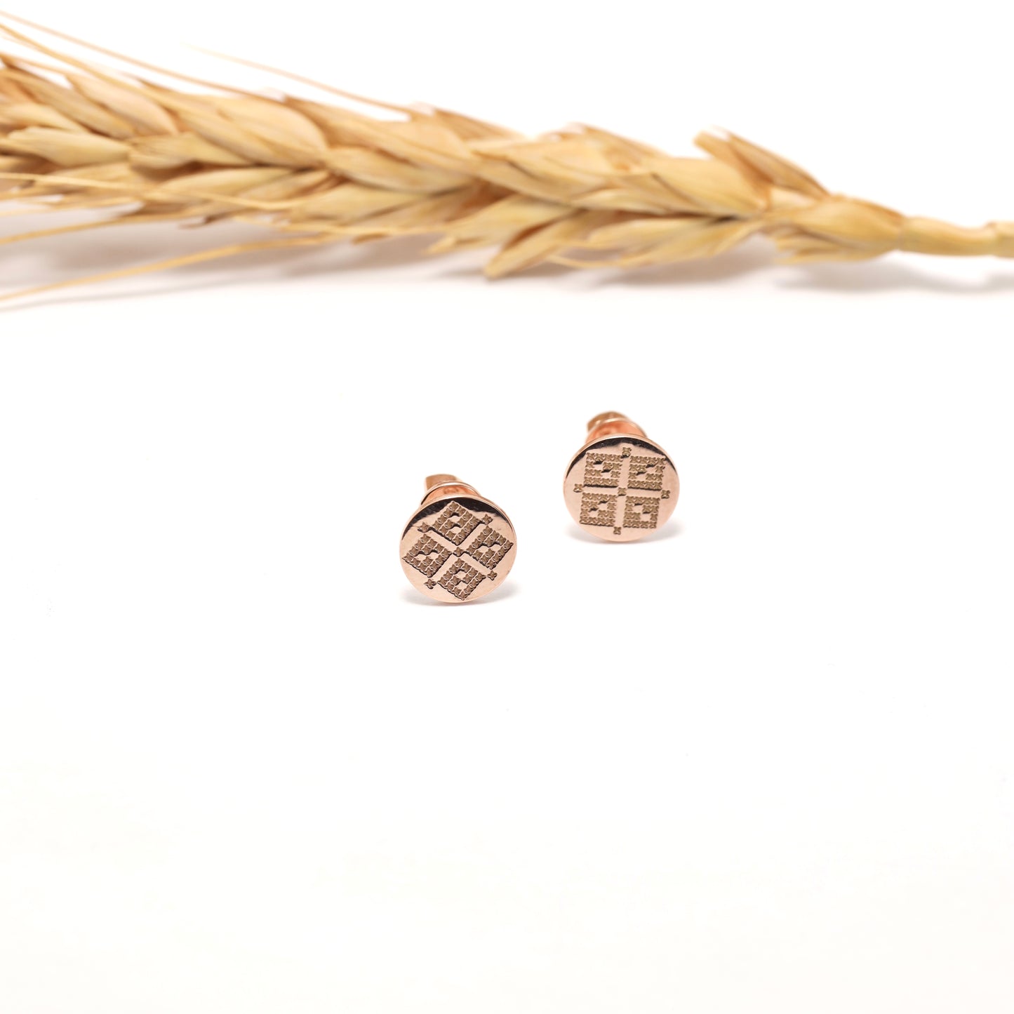 Ukrainian Embroidery Jewelry Set in Gold-Plated 925 Sterling Silver | Позолочений комплект Вишиванка зі срібла 925 проби|590