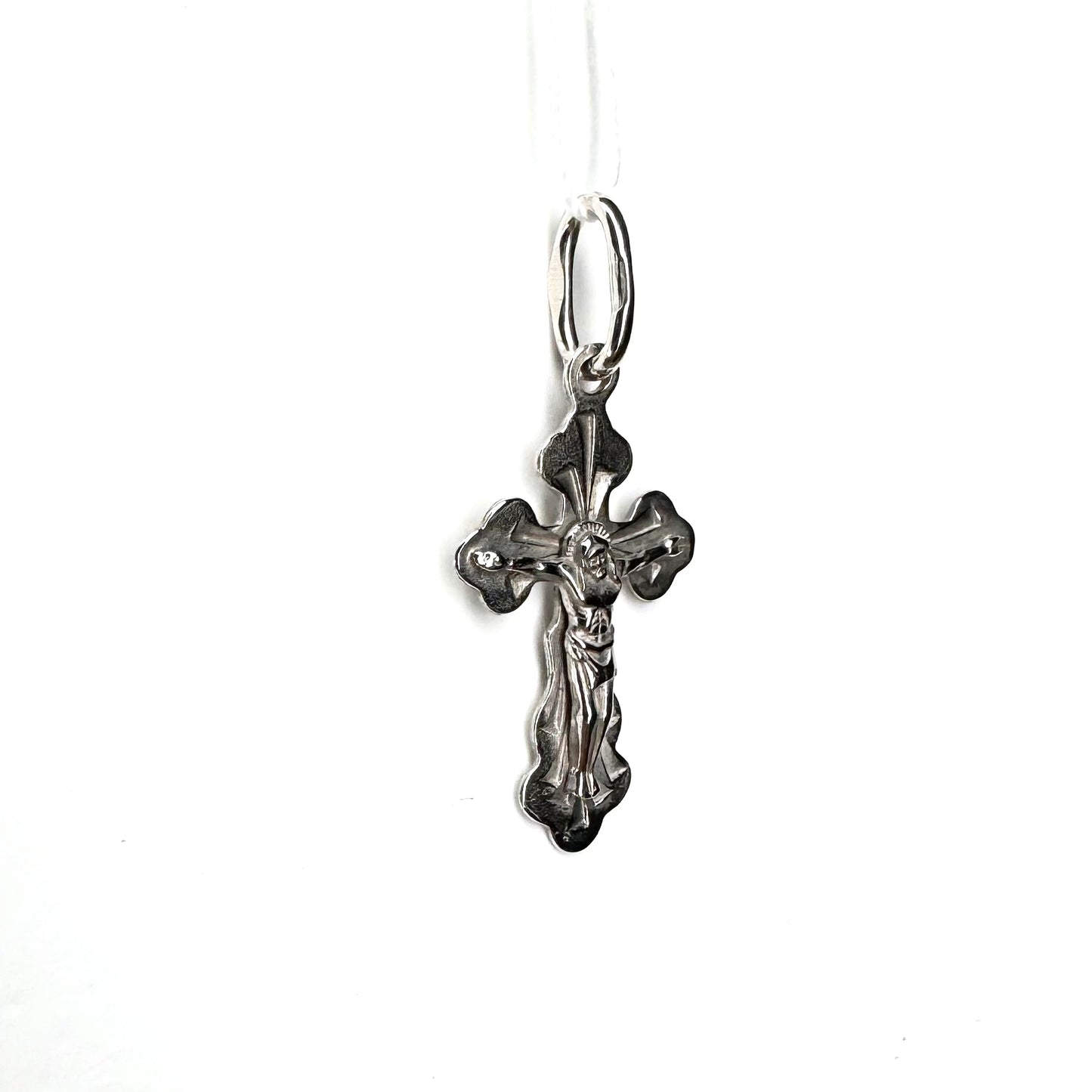 Срібний хрестик 925 проби невеликий | Small Silver Cross Pendant 925 Silver 5161