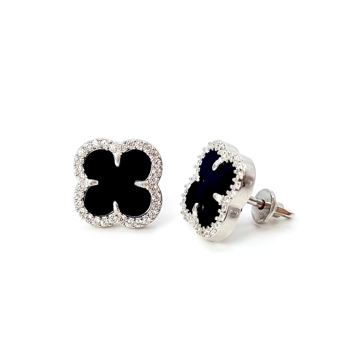 Срібні пусети з оніксом/срібло 925пр./20755