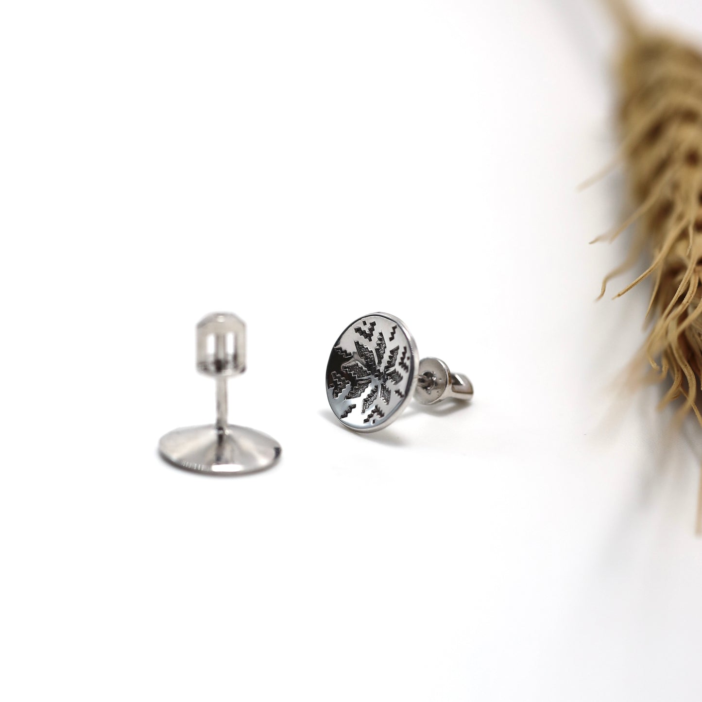 Срібні сережки Символ традицій | Silver 925 Earrings Symbol of Traditions | 1239