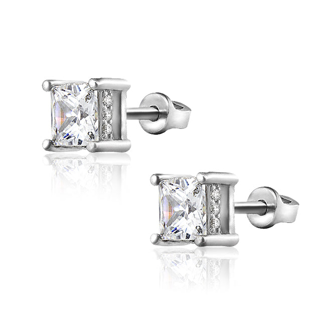 Срібні сережки 925 з фіанітами • Елоіз | Stud Earrings |20210