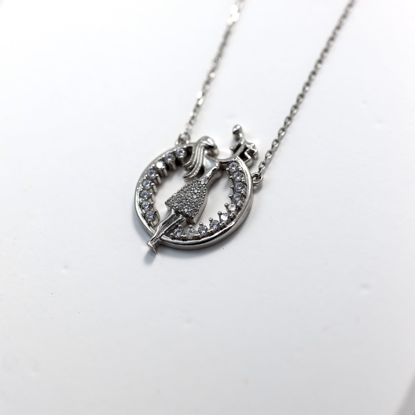 Срібне кольє Мама | Silver 925 Necklace Mom | 647