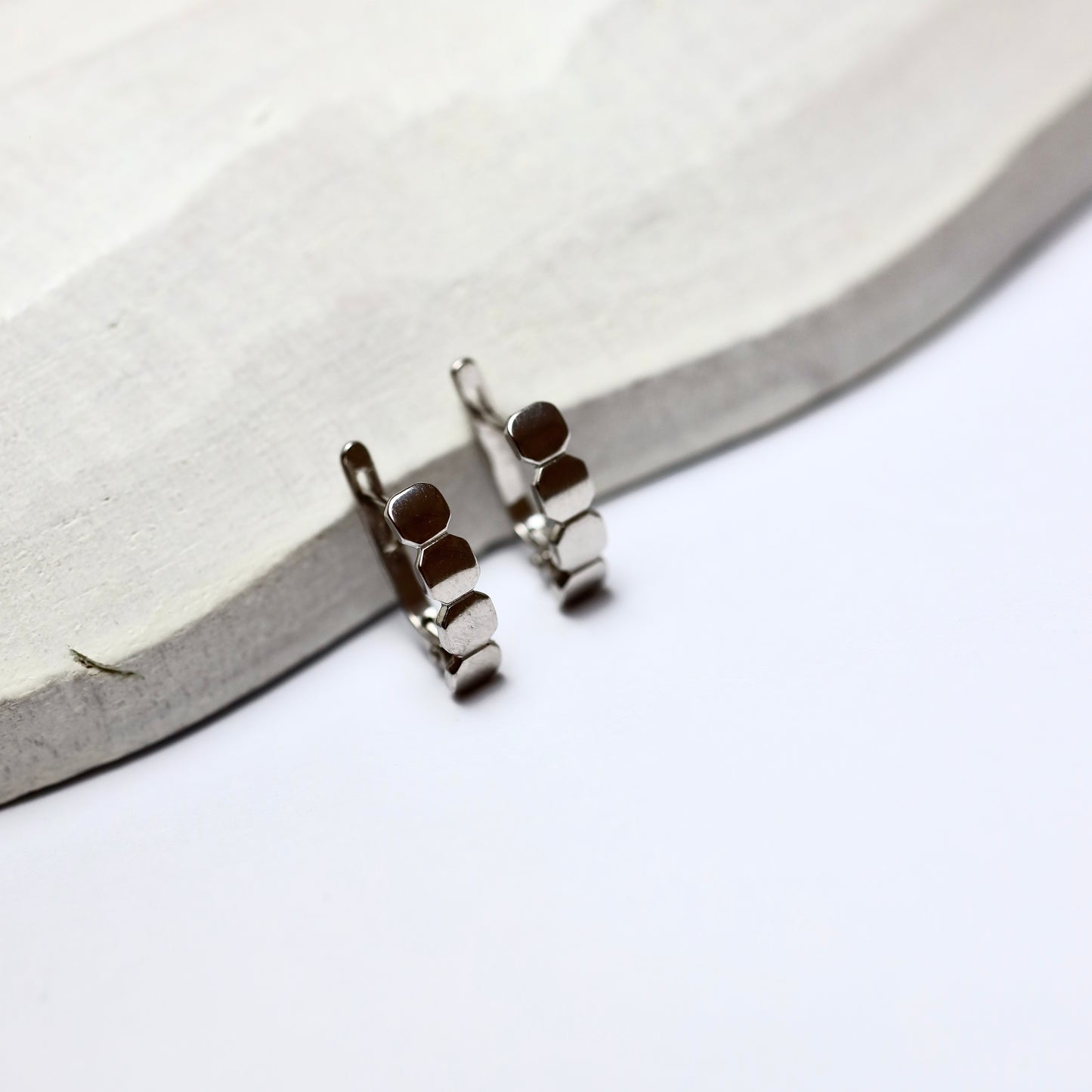 Срібні сережки з англійською застібкою|925 Silver Earrings | Minimalist Classic | 82707