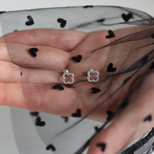 Срібні сережки з застібкою-закруткою 925 | Silver Screw-Back Earrings 925 (Kids & Adults) |82538