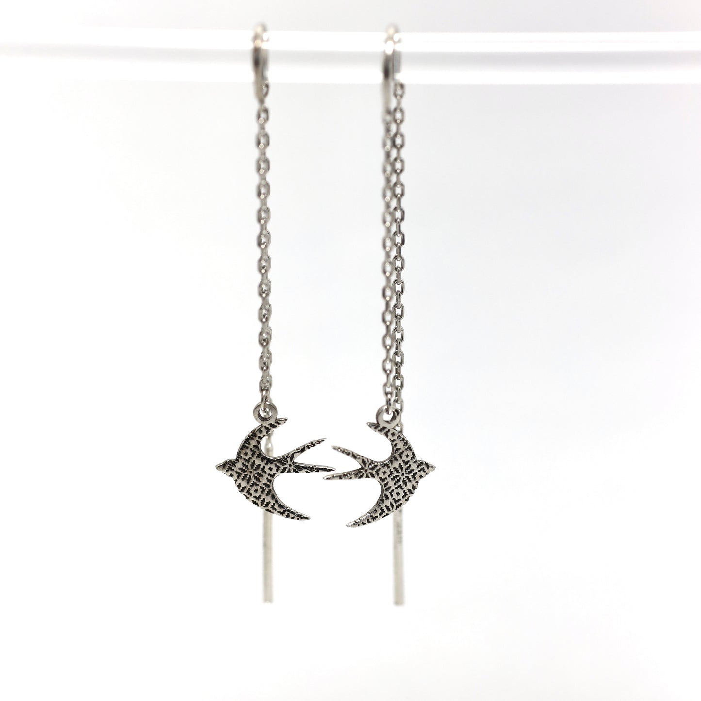 Срібні сережки/Ластівка/срібло 925пр/534