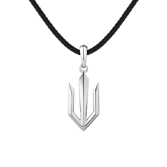 Срібний тризуб у сучасному виконанні 925 | Modern Silver Trident Pendant 925 | 7350