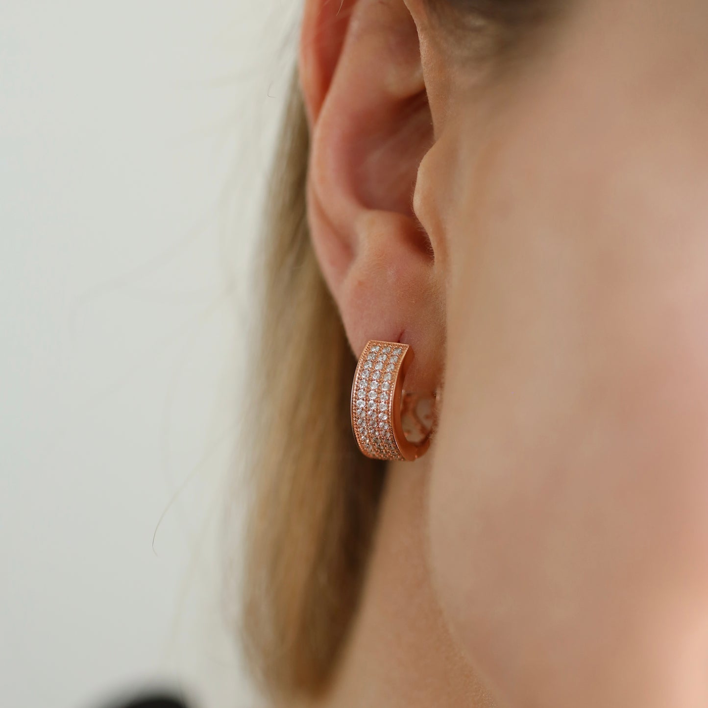 Сережки Вічна елегантність | Срібло 925 позолота фіаніти | Earrings Eternal Grace | Silver 925  | Gold Plated 585 Cubic Zirconia | 023