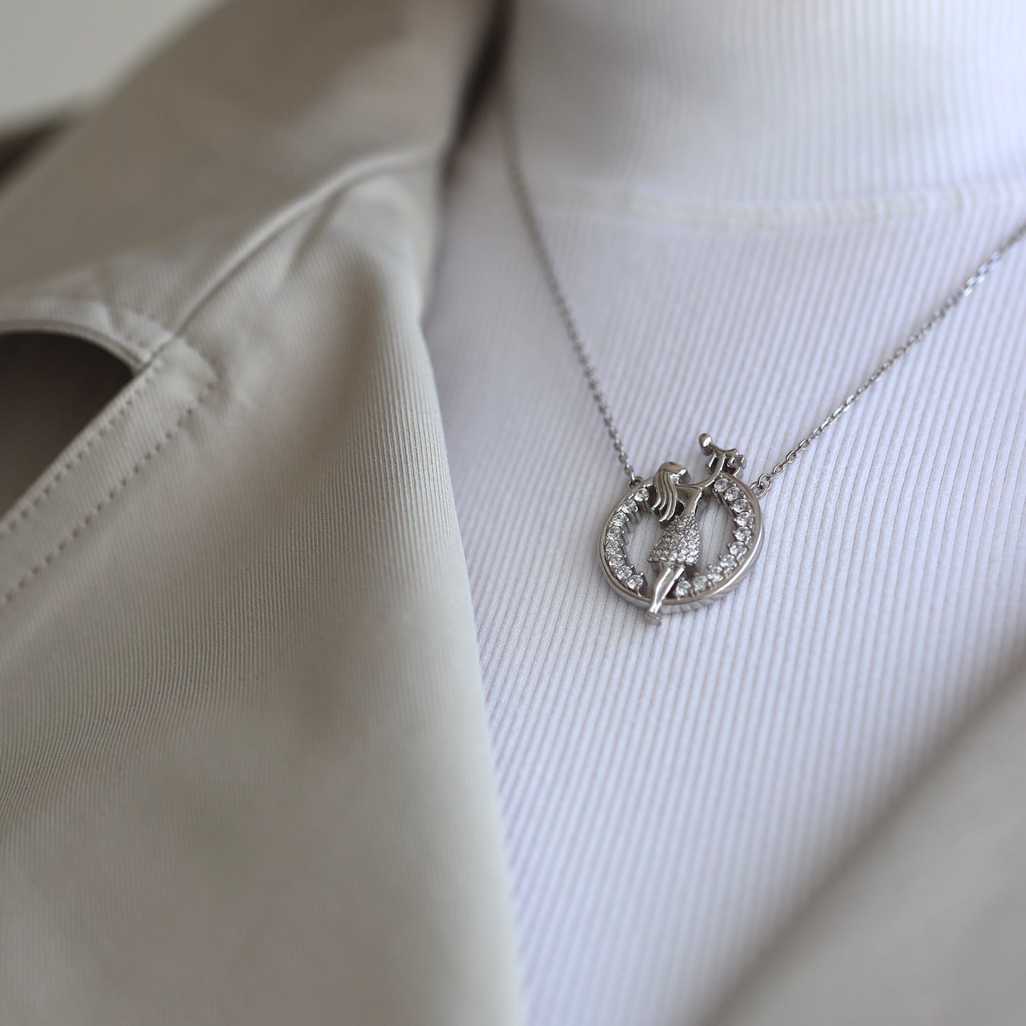Срібне кольє Мама | Silver 925 Necklace Mom | 647