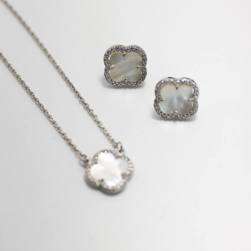 Sterling Silver Mother-of-Pearl Jewelry Set 925 | Срібний комплект з перламутром| 6141 |20354