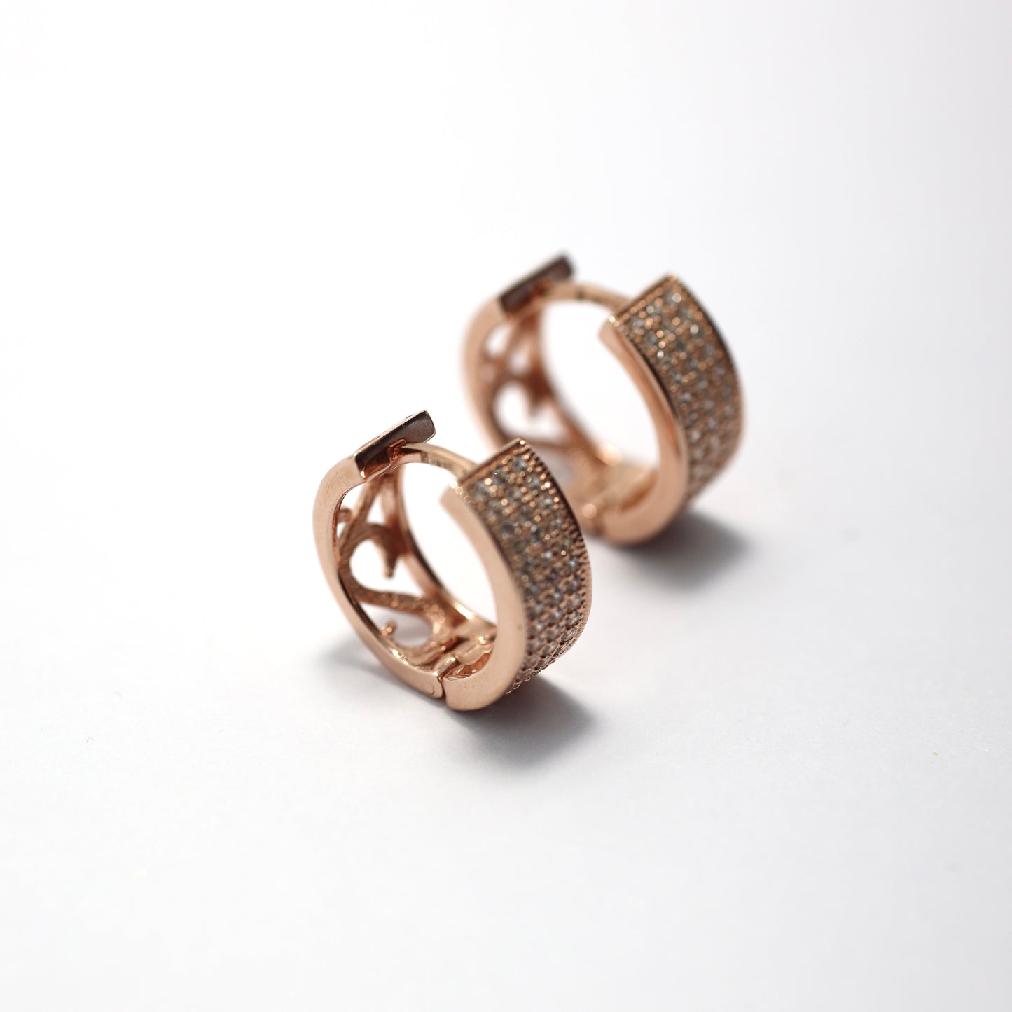 Сережки Вічна елегантність | Срібло 925 позолота фіаніти | Earrings Eternal Grace | Silver 925  | Gold Plated 585 Cubic Zirconia | 023