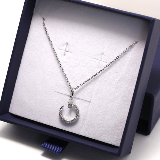 925 Sterling Silver Necklace with Zirconia | Срібне кольє з фіанітами|446