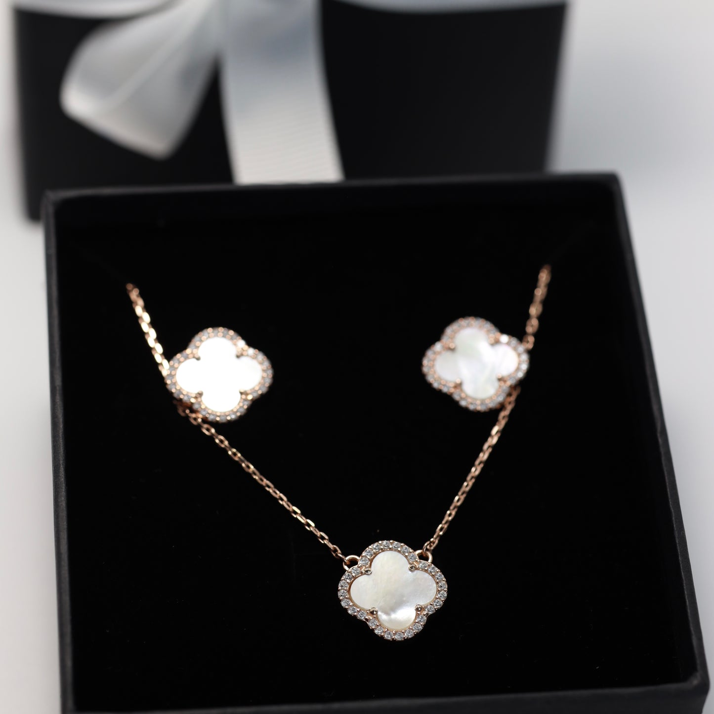 925 Silver Gold Plated Mother of Pearl Necklace | Позолочене кольє 925 | 550
