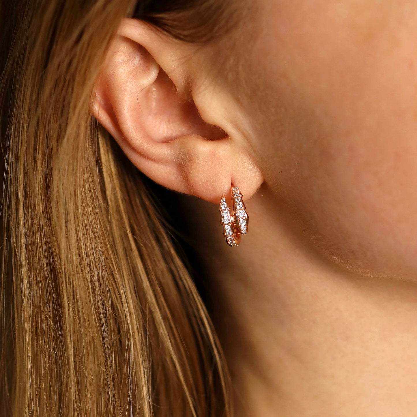 Срібні сережки /Змійка/покриття позолота 585пр/292