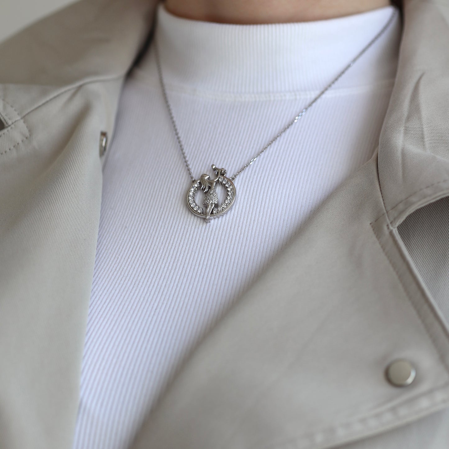 Срібне кольє Мама | Silver 925 Necklace Mom | 647