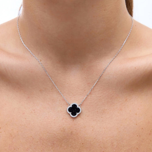 Срібний кулон-конюшина |Вставка авантюрин | Silver Clover Necklace | 550