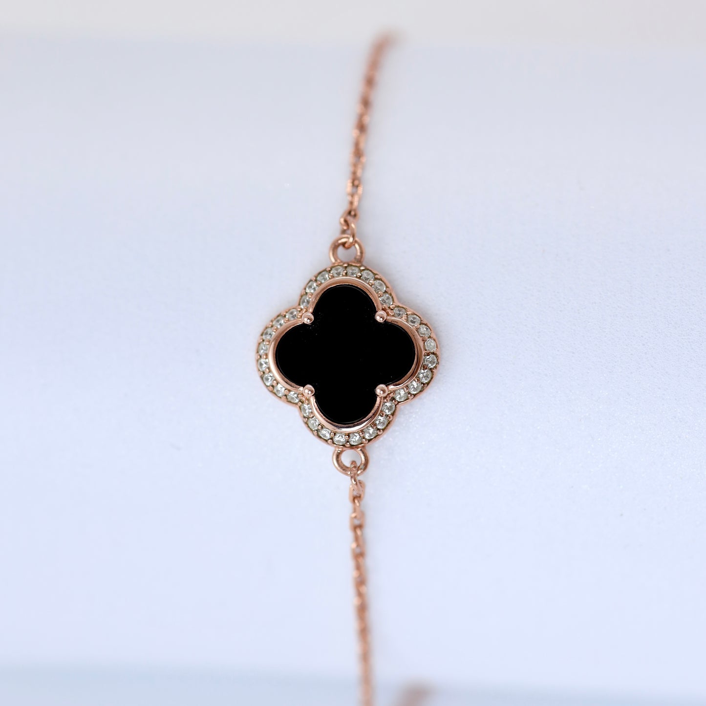 Позолочений браслет з оніксом | Gold-Plated Onyx Bracelet, Silver 925 | 339