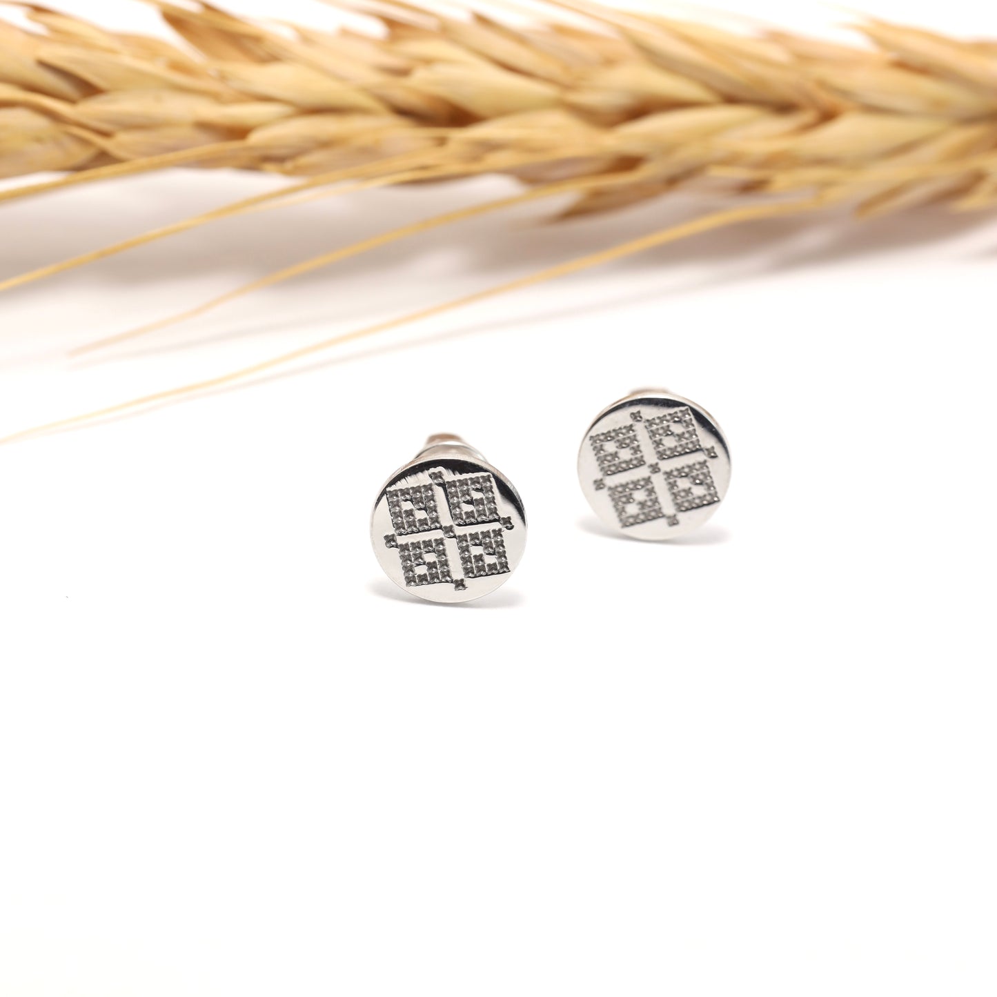 Ukrainian Embroidery Jewelry Set in 925 Sterling Silver | Срібний комплект Вишиванка з українським орнаментом|590
