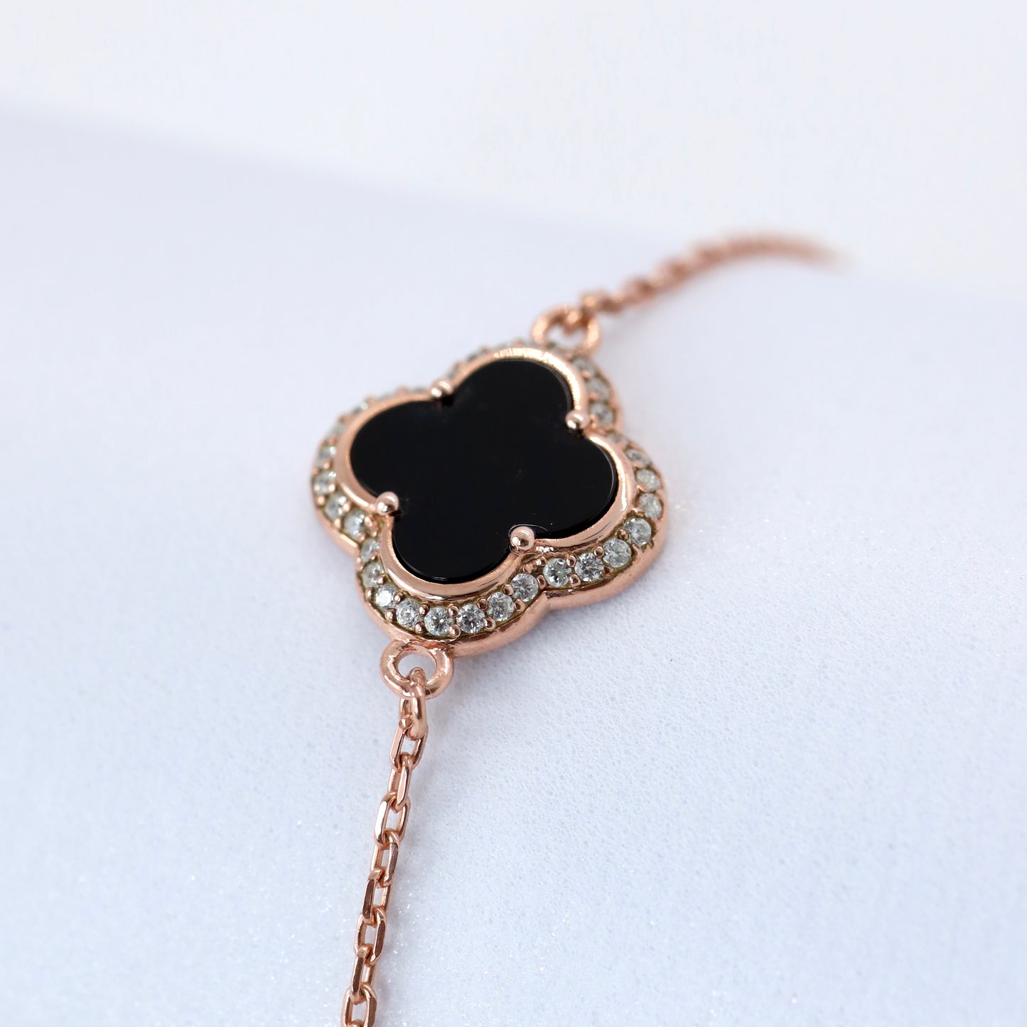 Позолочений браслет з оніксом | Gold-Plated Onyx Bracelet, Silver 925 | 339