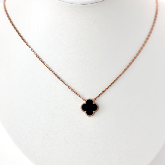 Срібне кольє з оніксом/вкрито позолотою 585пр/338