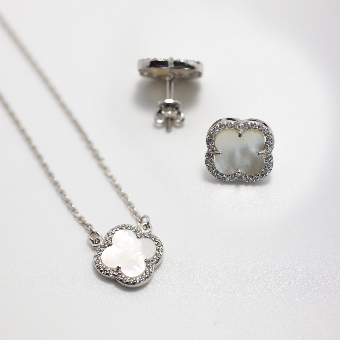 Sterling Silver Mother-of-Pearl Jewelry Set 925 | Срібний комплект з перламутром| 6141 |20354