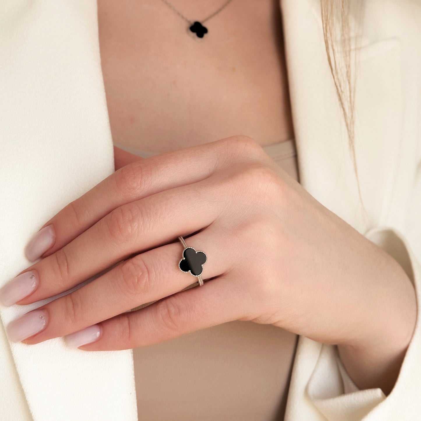 Срібна каблучка/Конюшина/срібло 925пр | 338