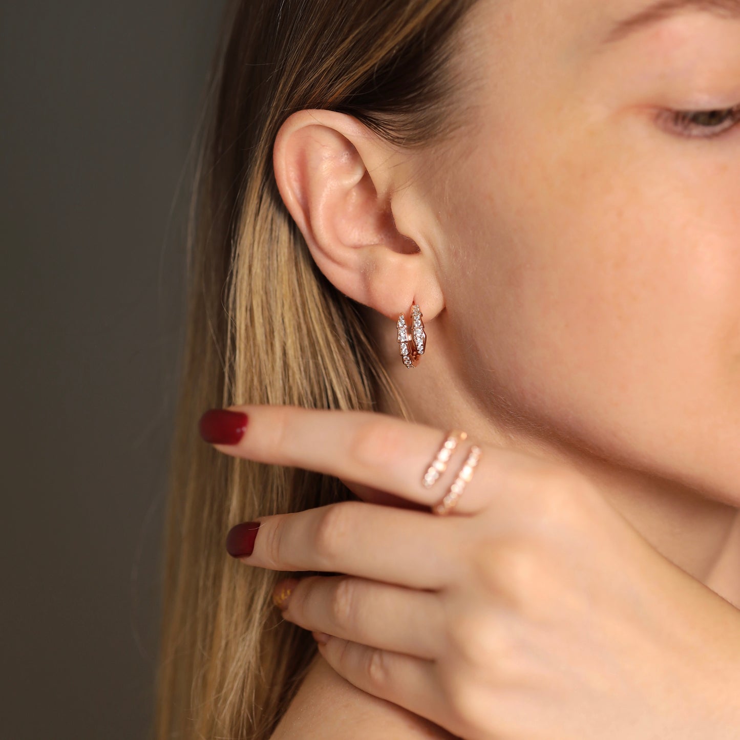 Срібні сережки /Змійка/покриття позолота 585пр/292