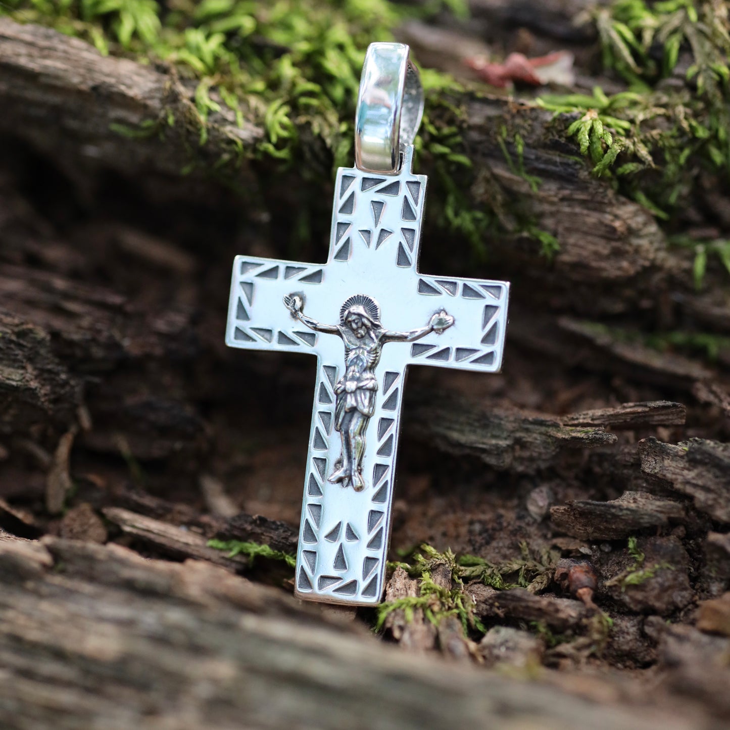 Хрестик зі срібла 925 проби | Silver Cross Pendant |5193