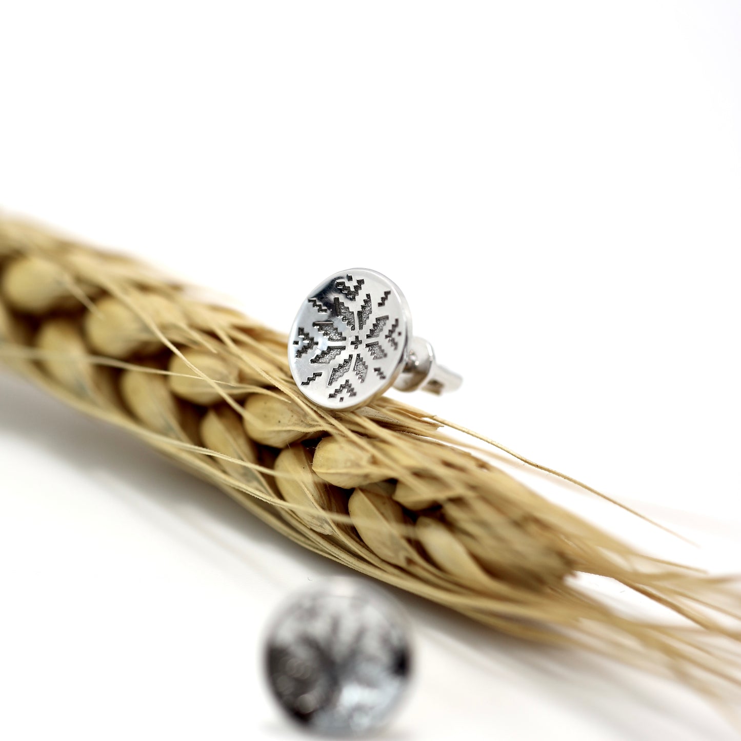 Срібні сережки Символ традицій | Silver 925 Earrings Symbol of Traditions | 1239