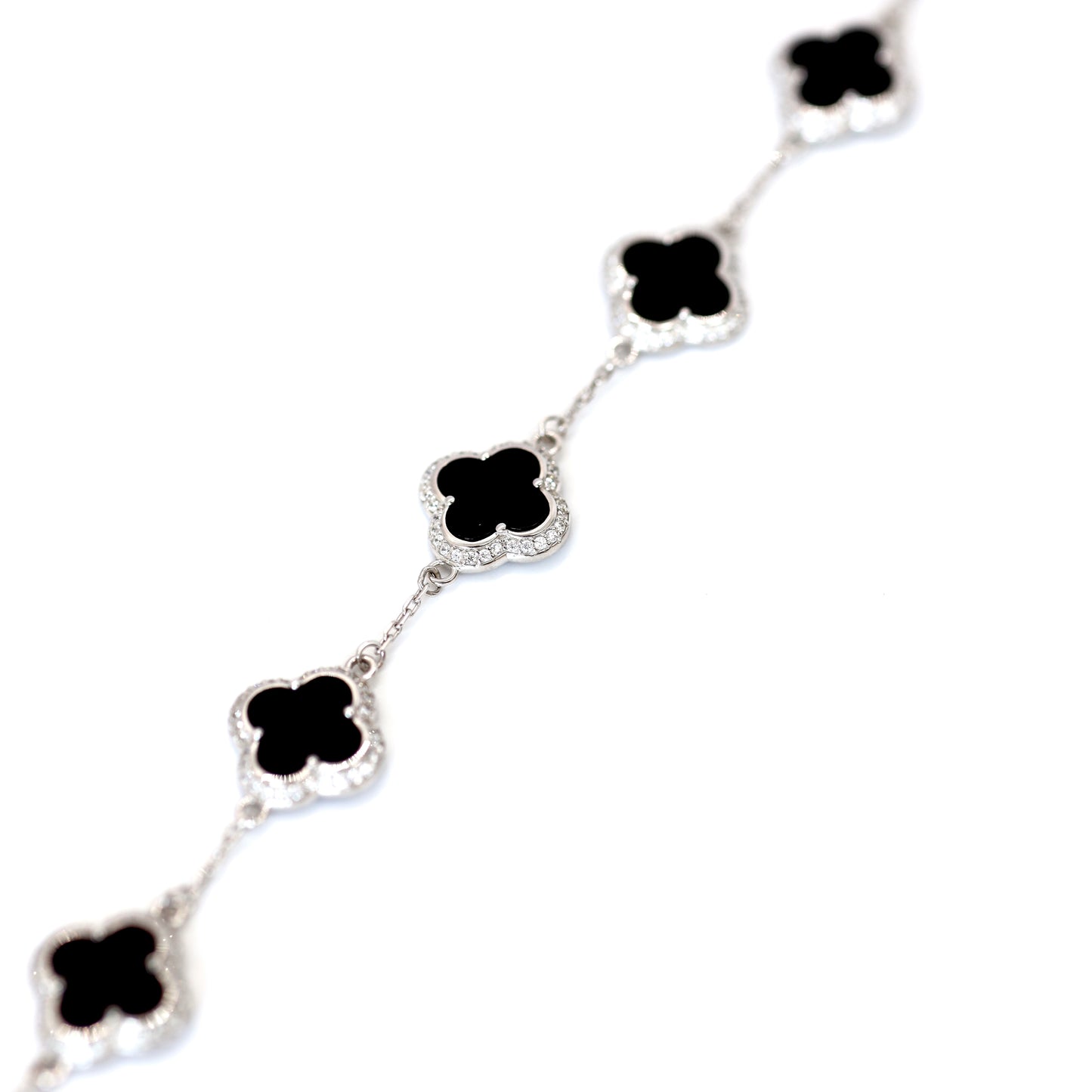 Срібний браслет/5 квіточок/срібло 925пр |339