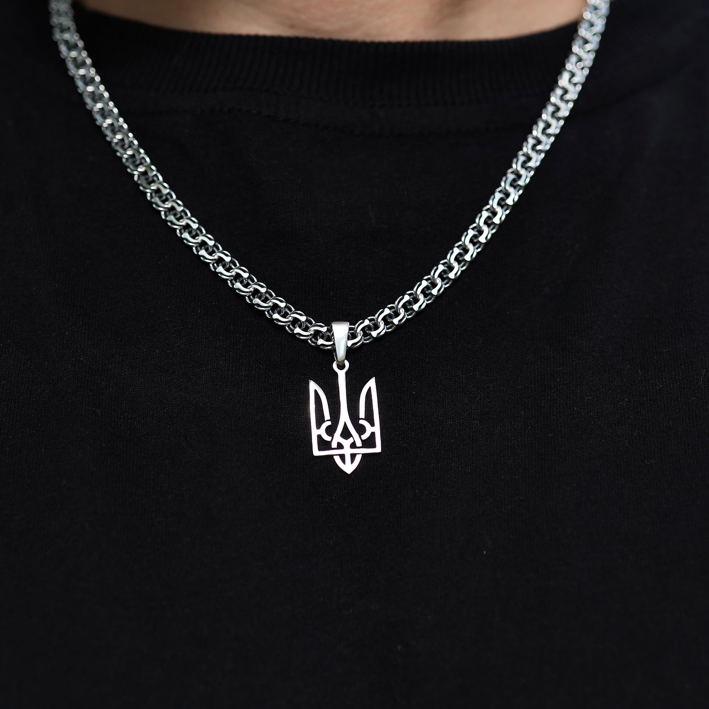 Срібний Тризуб/срібло 925пр/для чоловіків