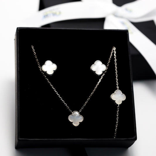 Silver Mother-of-Pearl Jewelry Set 925 | Срібний комплект з перламутром 925 |338