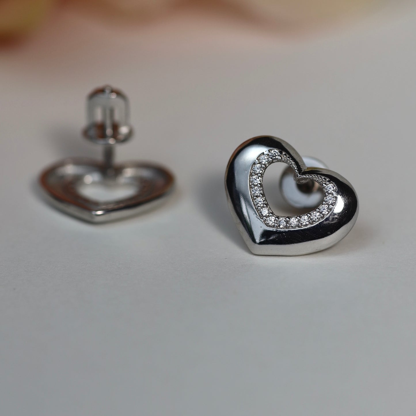 Срібні сережки/Серце/срібло 925пр/528