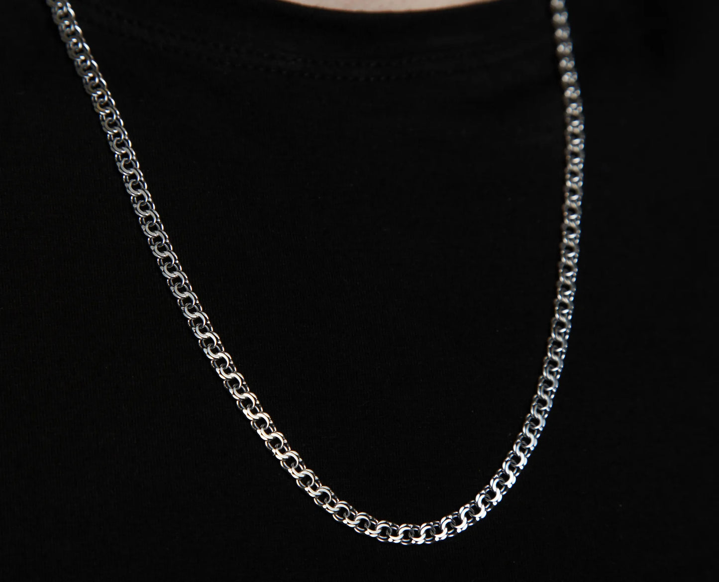 Срібний ланцюжок Бісмарк Плоский 925 | Flat Bismarck Silver Chain 925 | 1017.6