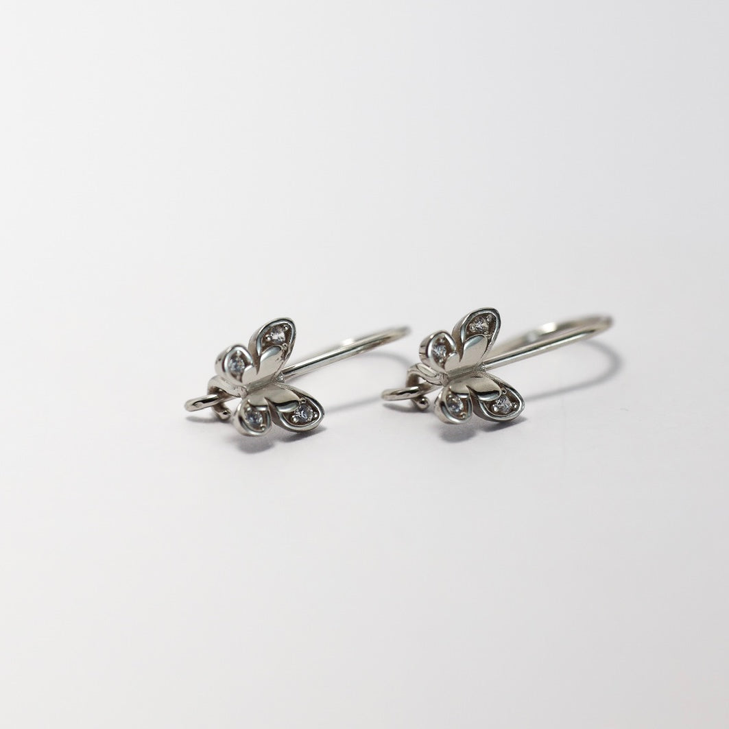 Silver Butterfly Earrings 925 | Дитячі срібні сережки Метелик|452