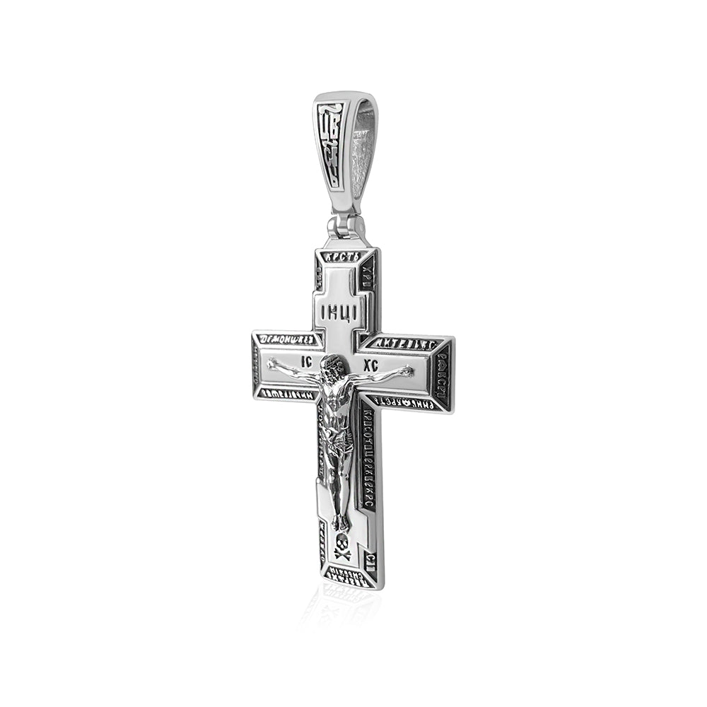 Large Sterling Silver Cross Pendant | Масивний срібний хрестик 925|5216