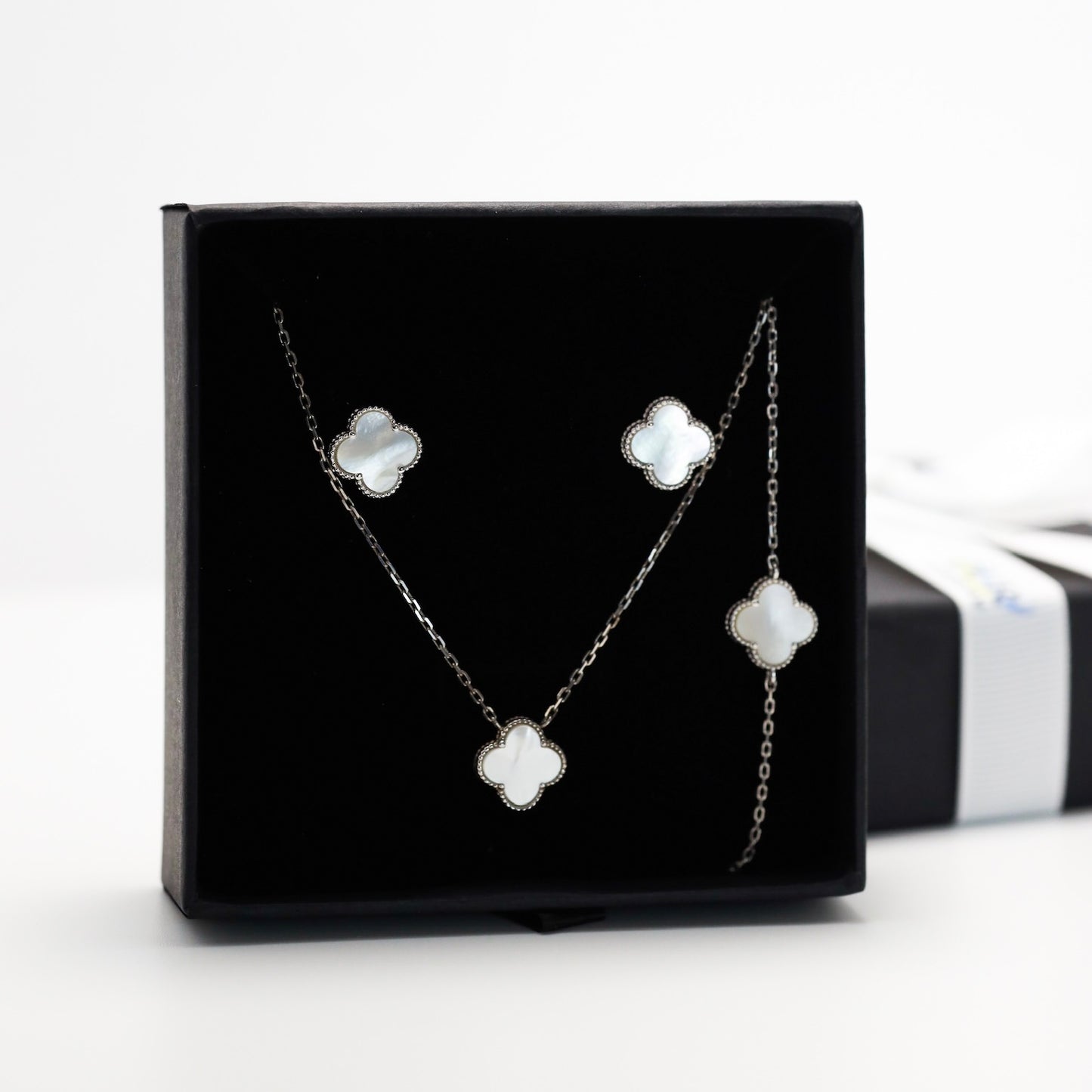 Срібний комплект з перламутром 925 | Silver Mother-of-Pearl Jewelry Set 925|338
