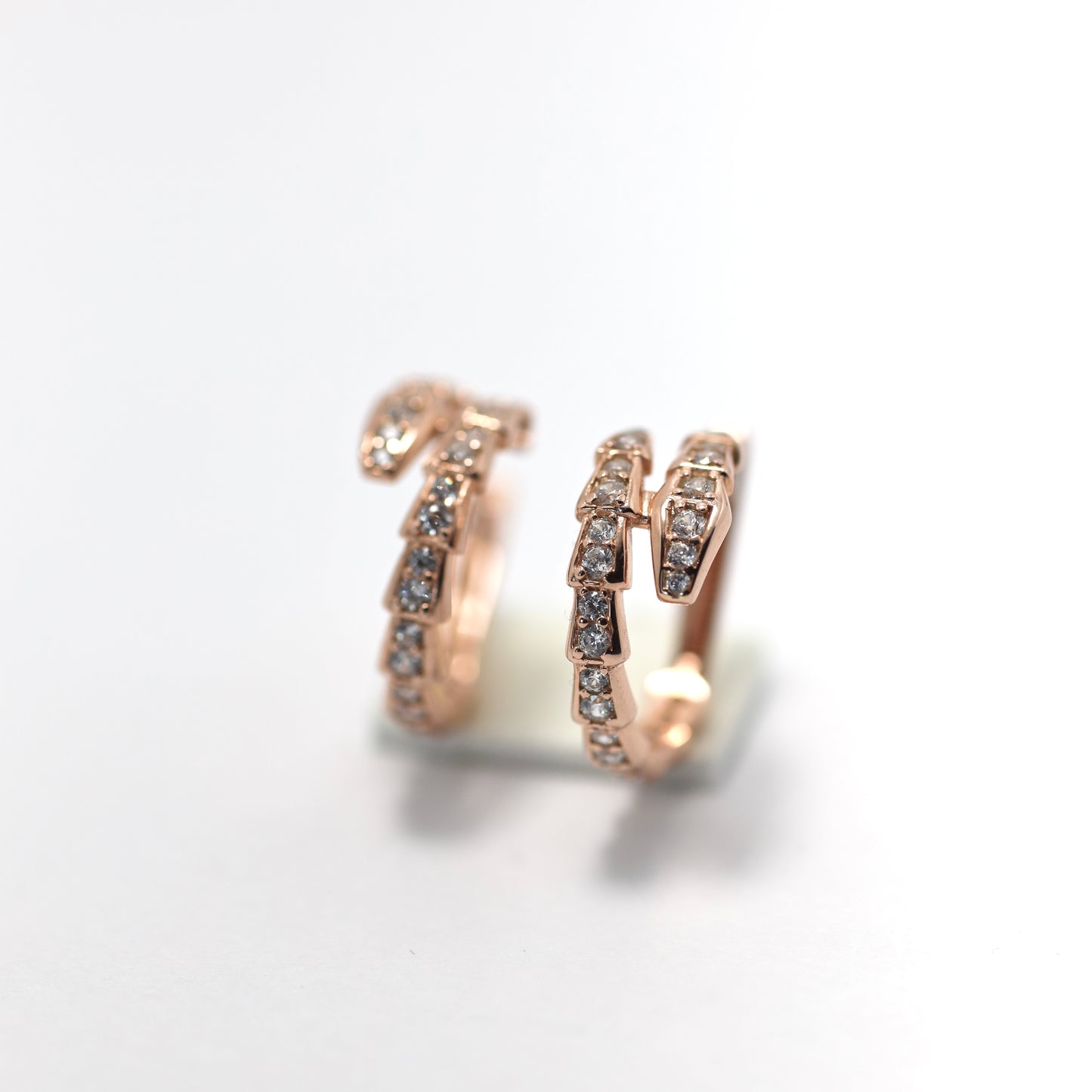 Срібні сережки /Змійка/покриття позолота 585пр/292