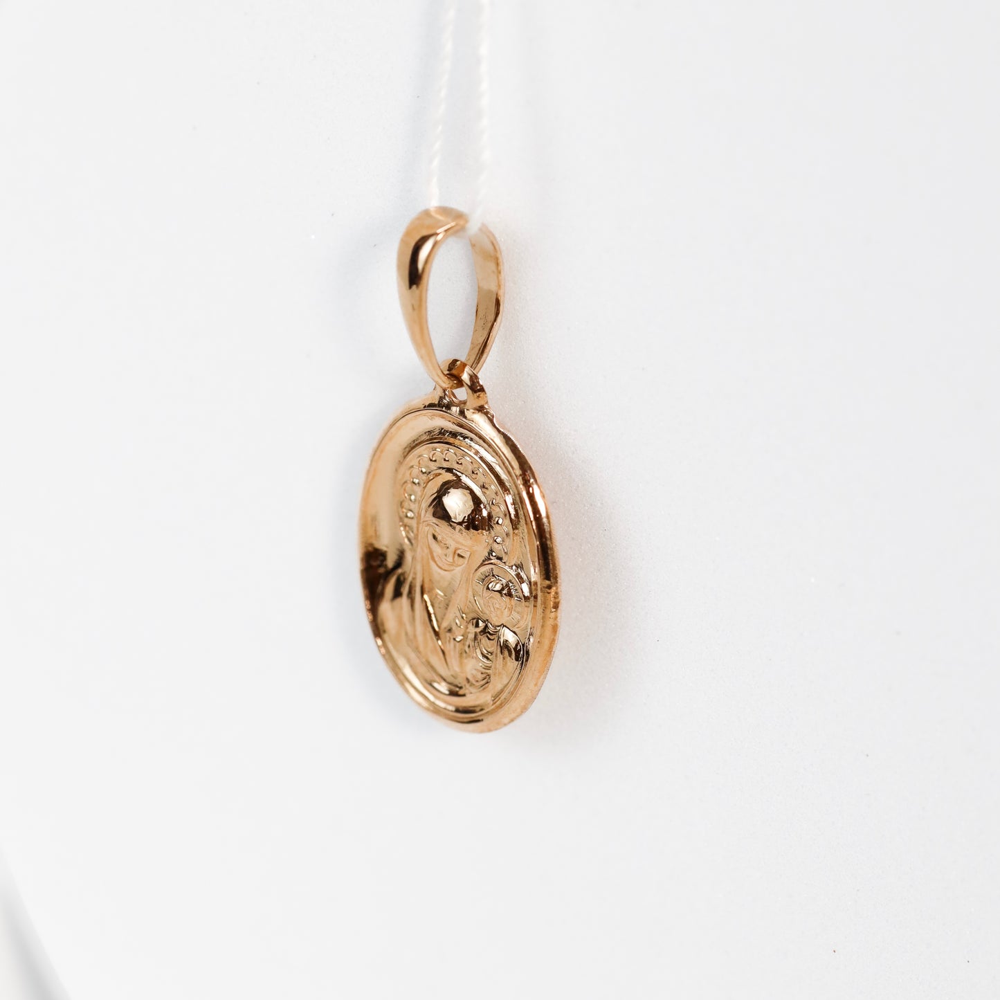 Золотий кулон-ікона 585 Богородиця | Gold Virgin Mary Religious Pendant 14k