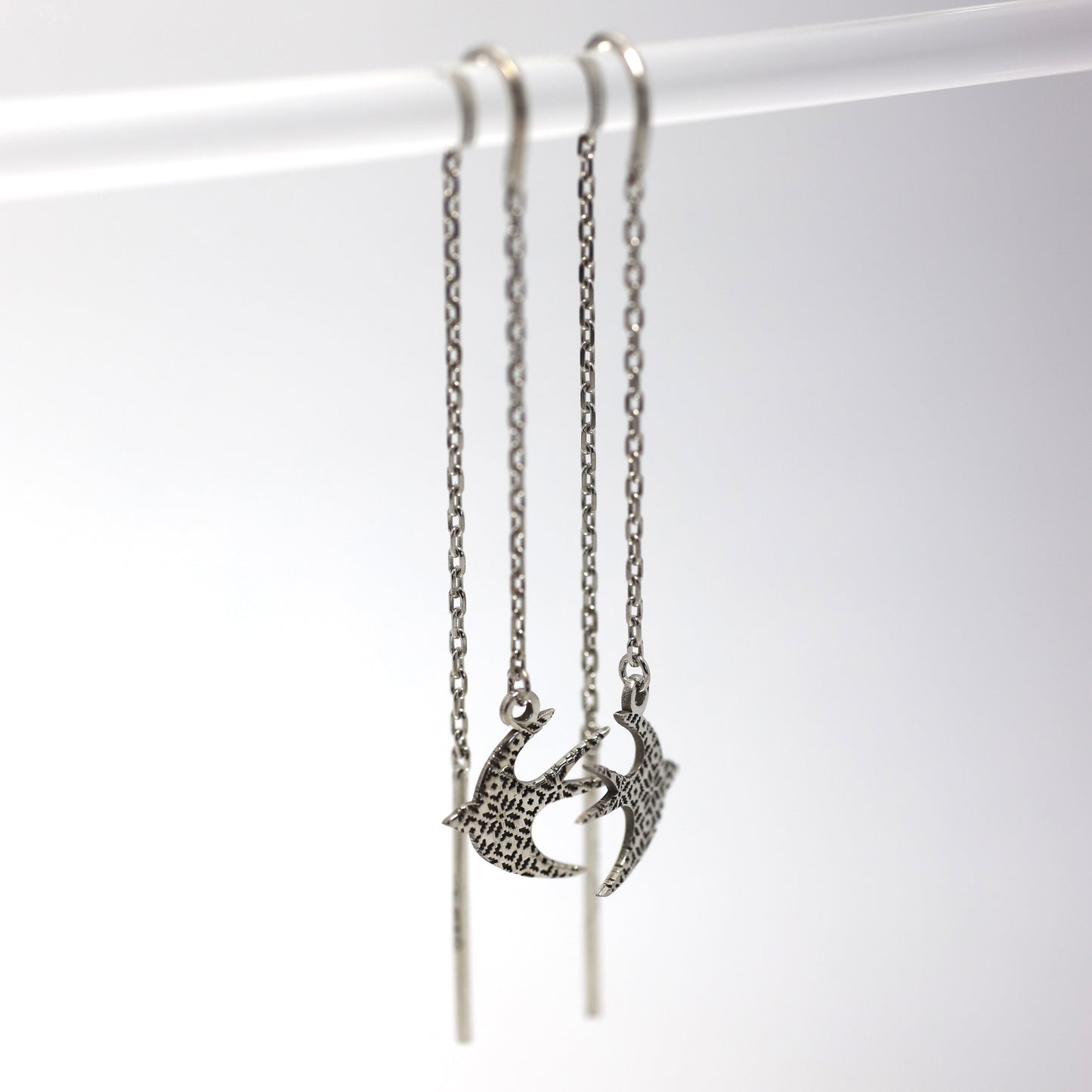 Срібні сережки/Ластівка/срібло 925пр/534