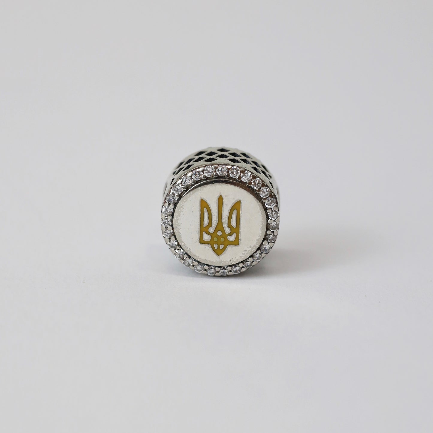 Ukrainian Trident Silver-Plated Charm | Посріблений Шарм із Тризубом
