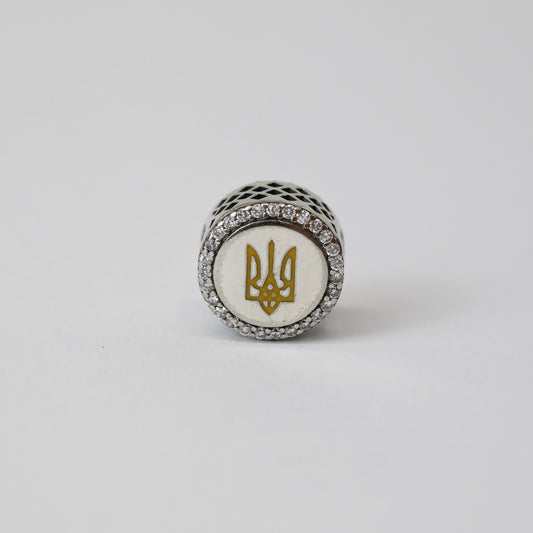Ukrainian Trident Silver-Plated Charm | Посріблений Шарм із Тризубом