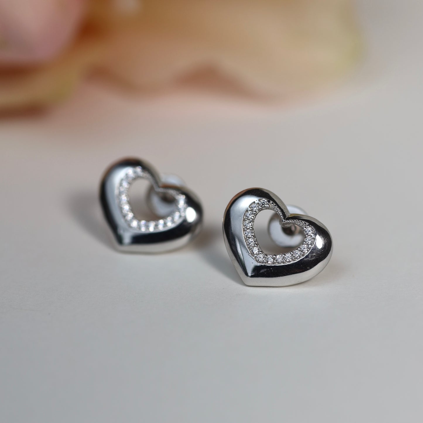 Срібні сережки/Серце/срібло 925пр/528