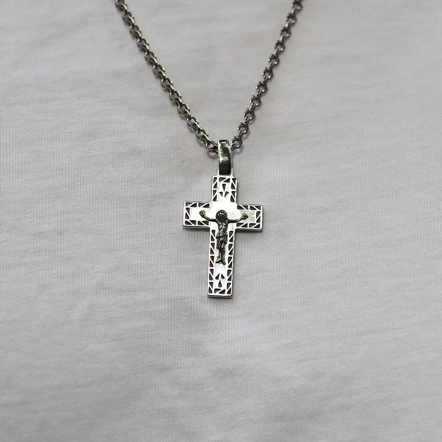 Хрестик зі срібла 925 проби | Silver Cross Pendant |5193