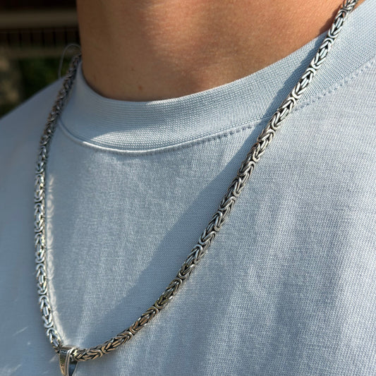 Handmade Fox Tail Chain in 925 Sterling Silver | Срібний ланцюжок ручної роботи Лисячий хвіст|1016.2